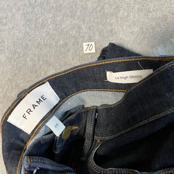 Frame Le High Skinny Jeans Size 26 Stretch Basic Minimalist Preppy Capsule - Picture 2 of 12